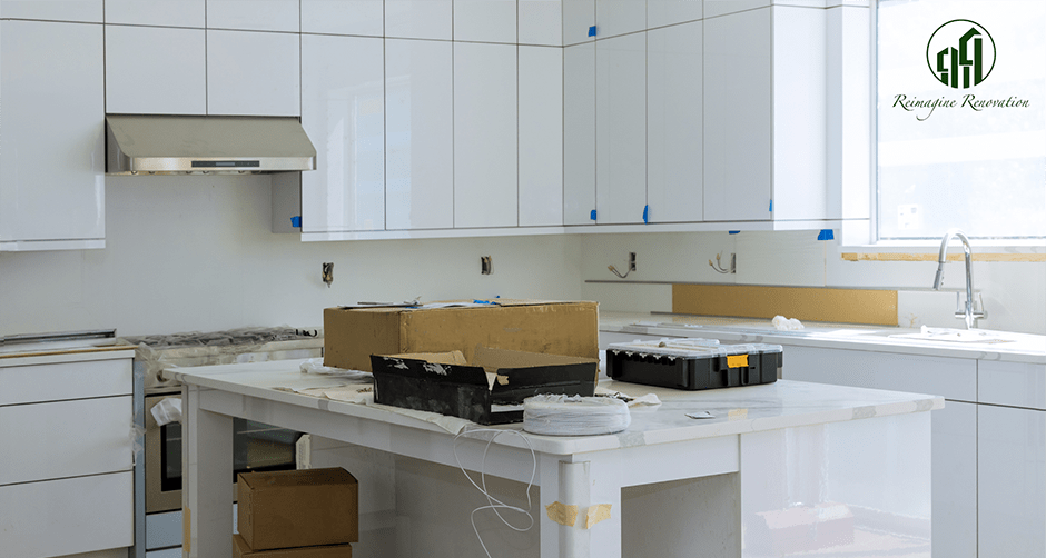 Kitchen in the midst of a construction remodel