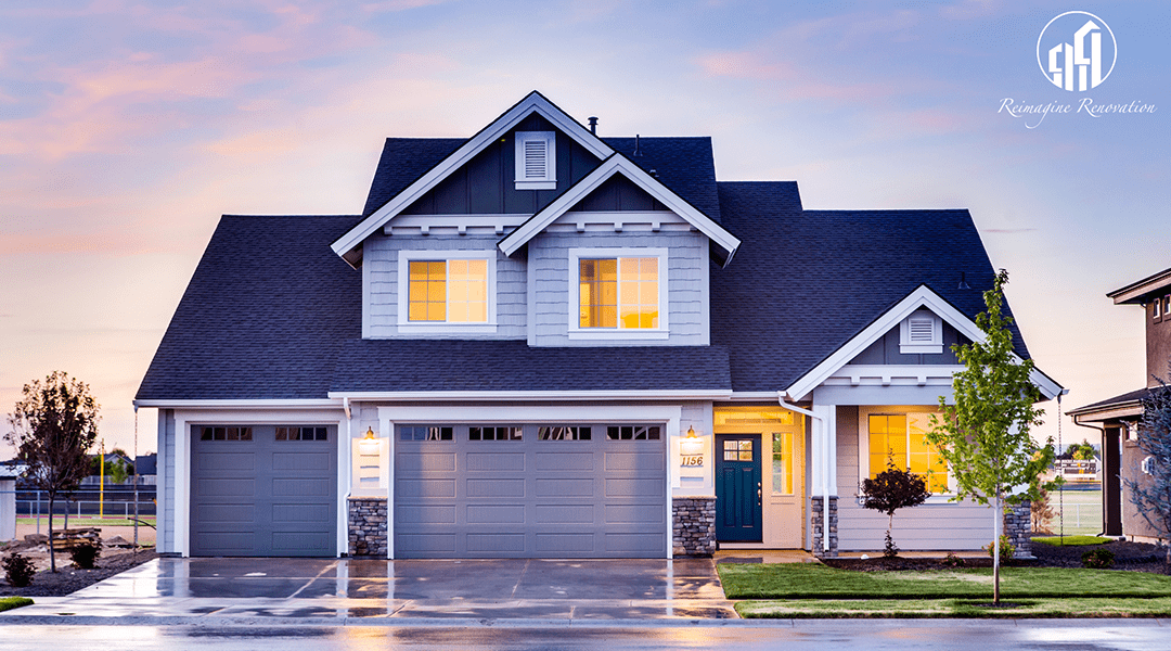 Exterior of a modern home