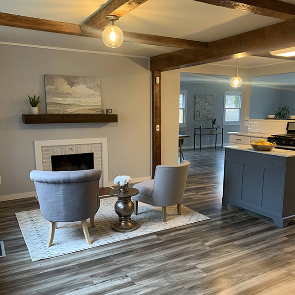 Beautiful modern living room remodel